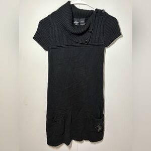 Vintage Baby Phat Black Knit Short Sleeve Dress